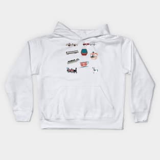 The Happiest Transportation on earth Kids Hoodie